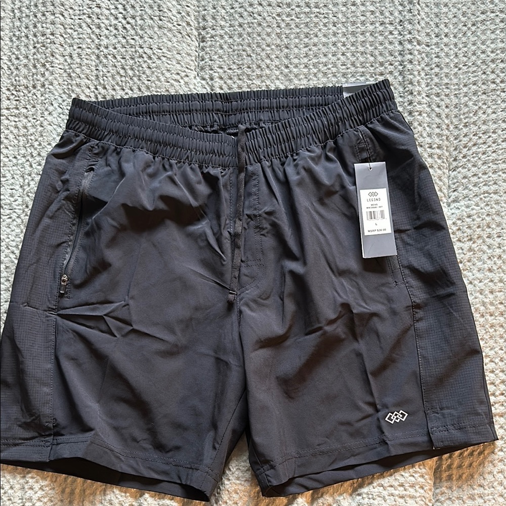 Men's Black Athletic Shorts